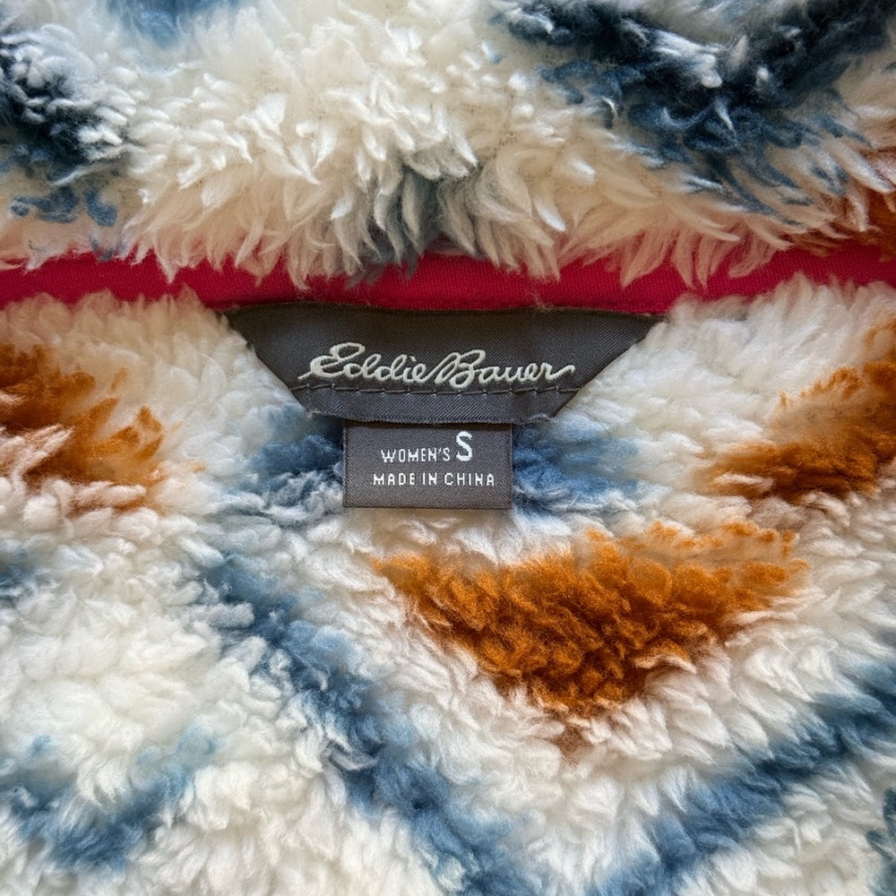 Eddie Bauer Multicolor Fuzzy Pullover - Picture 3 of 8